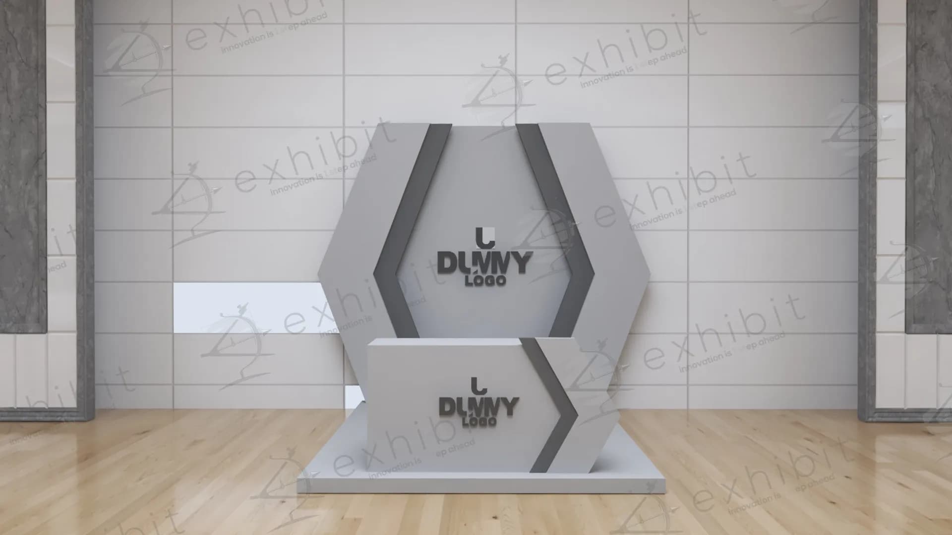 The Hexagon Diamond Registration Desk