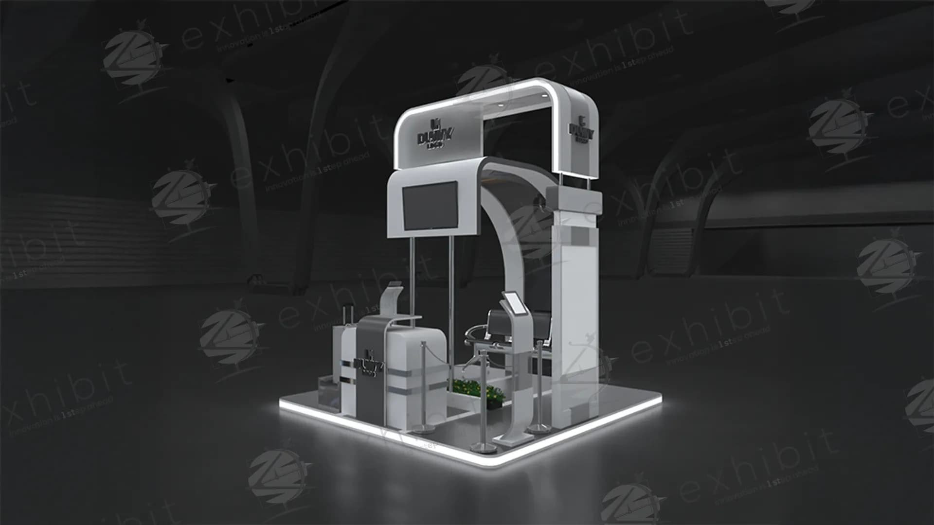 High-Tech Media Semi-Island Curved 3x3